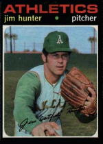 1971 Topps Baseball Cards      045      Jim Hunter